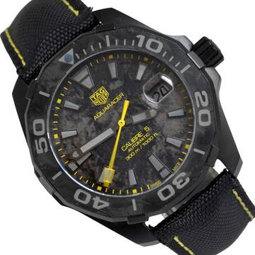  TAG Heuer Aquaracer Calibre 5 carbon dial Titanium Full Set 