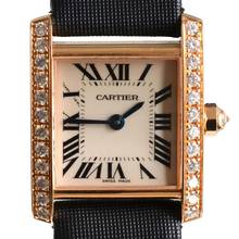 Thumbnail von Cartier Tank Française Ladies 20MM Factory diamonds rose gold 18KT