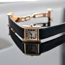 Thumbnail von Cartier Tank Française Ladies 20MM Factory diamonds rose gold 18KT