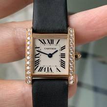Thumbnail von Cartier Tank Française Ladies 20MM Factory diamonds rose gold 18KT