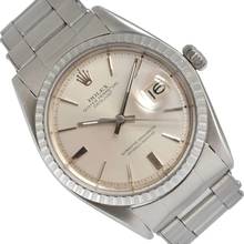 Thumbnail von Rolex Datejust 36 1603 Soleil silver dial 1969 Full Set