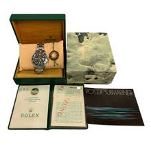 Thumbnail von Rolex Submariner Date 16800 Date matt brown tritium dial 1985 Full Set