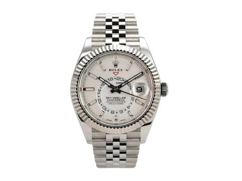  Rolex Sky-Dweller 326934 Weiß Jubile-Band 