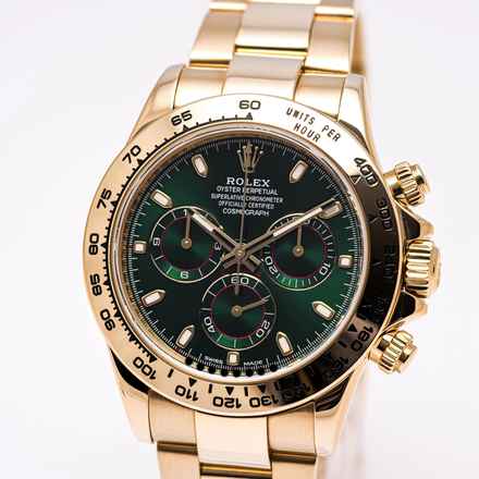  Rolex Daytona – John Mayer Green Yellowgold – 116508 – like NEW – 03/2017 Full Set 