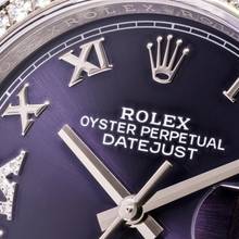 Thumbnail von Rolex Datejust 36 Lila Factory Diamond – 126284RBR – like NEW – 03/2023 Full Set Lc100