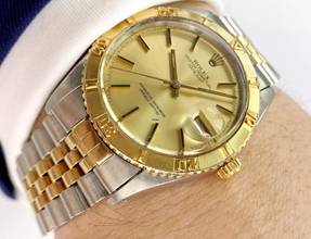 Thumbnail von Rolex Datejust Turn-O-Graph MILITARY Datejust Turnograph Serviced Automatic Steel/Gold Rare Engravement ref 1625 36mm 1625