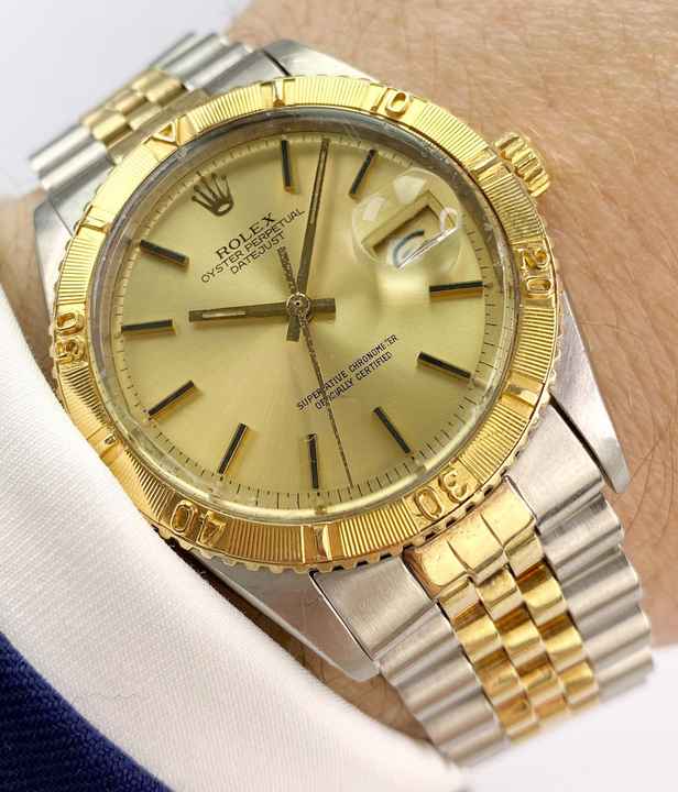  Rolex Datejust Turn-O-Graph MILITARY Datejust Turnograph Serviced Automatic Steel/Gold Rare Engravement ref 1625 36mm 1625 