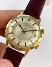 Thumbnail von Jaeger-LeCoultre Memovox Servierte (580e) Memovox Solid Gold Bumper Automatik Datum 37mm
