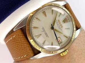 Thumbnail von Rolex Datejust 36 Early 1950ties Datejust 36mm Original Dial Roulette Date Automatic Vintage Ref 6155 6105