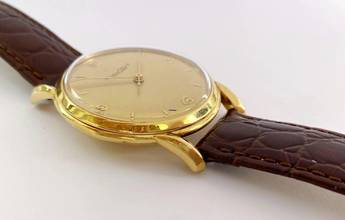 Thumbnail von IWC Serviced Solid Gold 36mm Vintage Teardrop Lugs