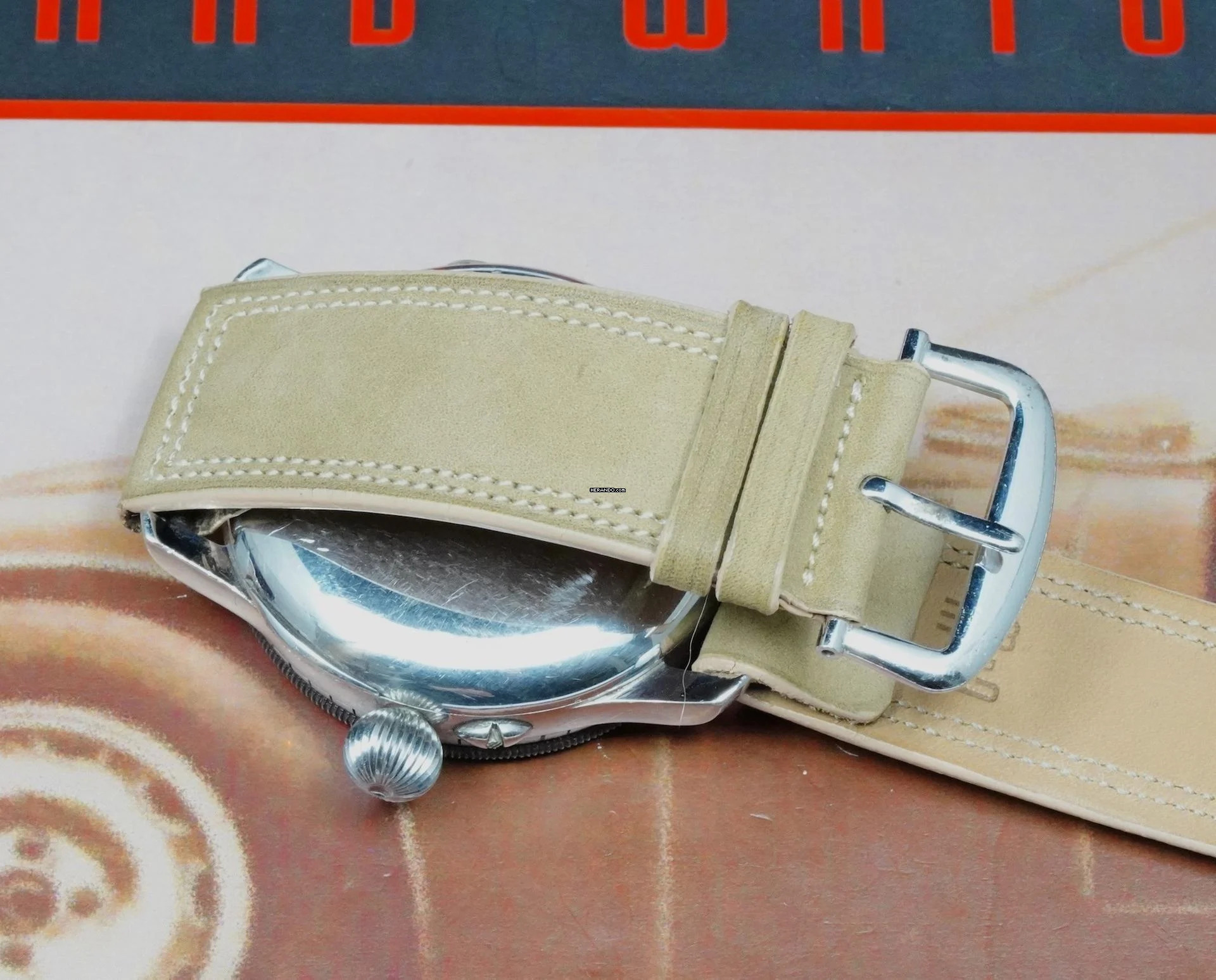 Thumbnail von Longines Lindbergh for A. Cairelli Roma Vert Rare Vintage only 3 known