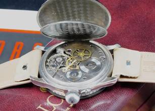 Thumbnail von Longines Lindbergh for A. Cairelli Roma Vert Rare Vintage only 3 known