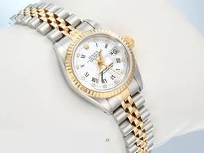 Thumbnail von Rolex Lady-Datejust Edelstahl Gelbgold 750 Diamanten Automatik Gold Stahl Stainless Steel 18kt Yellow Gold Jubilé-band Chronometer Oyster White Dial