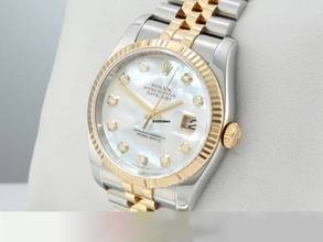 Thumbnail von Rolex Datejust 36 36mm 116233 Perlmutt Diamanten 2011 Stahl Gelbgold 750 Automatik Stainless Steel 18kt Yellow Gold Jubilé-band Chronometer Oyster