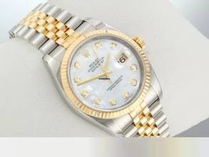 Thumbnail von Rolex Datejust 36 36mm 116233 Perlmutt Diamanten 2011 Stahl Gelbgold 750 Automatik Stainless Steel 18kt Yellow Gold Jubilé-band Chronometer Oyster