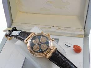 Thumbnail von IWC Da Vinci Perpetual Calendar 18 Karat Rotgold Da Vinci Ewiger Kalender im Traumzustand 18 Kt Rotgold mit original Schließe und neuem Krokoband.