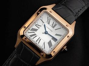 Thumbnail von Cartier Santos Dumont PM kleines Modell Ref.WGSA0022 2025 Full Set Ungetragen Santos-Dumont PM kleines Modell 18kt Roségold