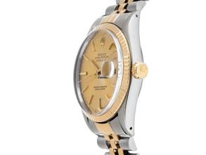 Thumbnail von Rolex Datejust 36 Ref.16013 1985 Box&Beschreibung sehr gut Vintage Datejust Stahl 18kt Gelbgold open 6/9