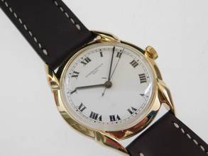 Thumbnail von Vacheron Constantin Fancy Lugs 18 Karat Gelbgold email Dial Herrenuhr Rarität im Top Zustand seltenes Herrenmodell mit Handaufzug P 454 / 5B 34 mm