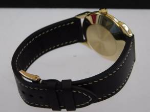 Thumbnail von Vacheron Constantin Fancy Lugs 18 Karat Gelbgold email Dial Herrenuhr Rarität im Top Zustand seltenes Herrenmodell mit Handaufzug P 454 / 5B 34 mm