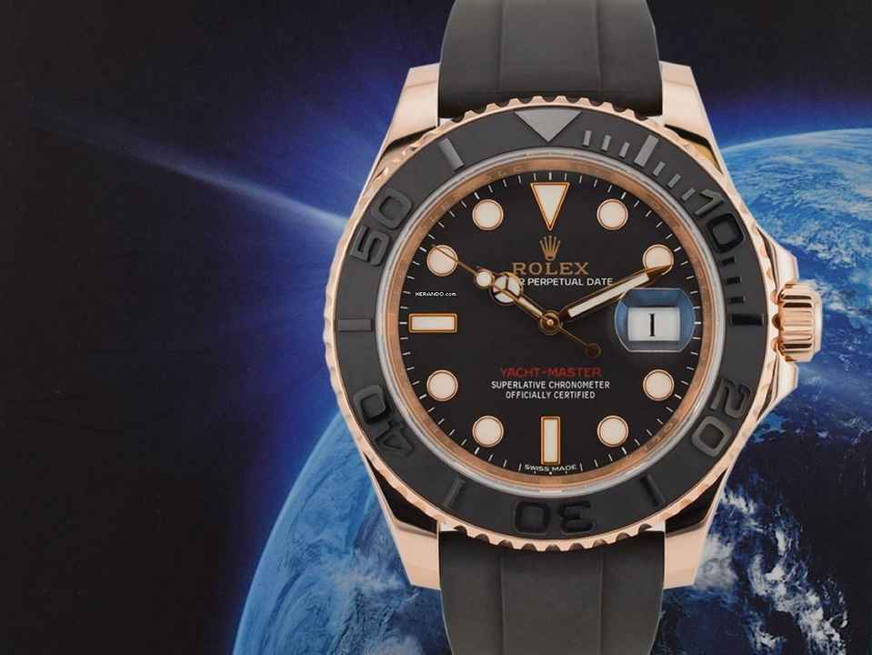  Rolex Yacht-Master 40 116655 Rose Gold Like New Full Set 2015 