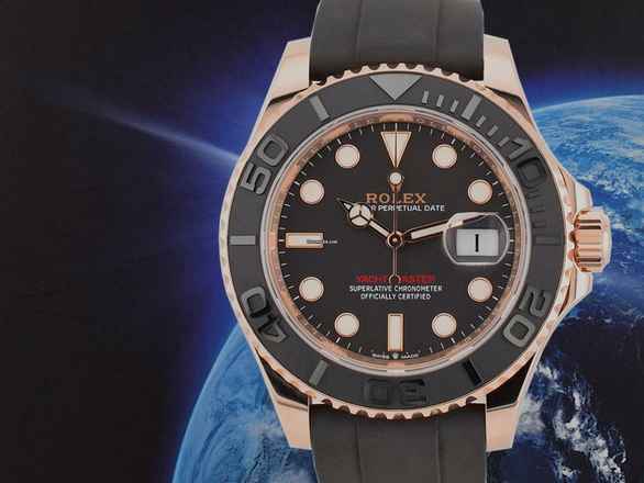  Rolex Yacht-Master 40 Rose Gold 40mm Ref. 126655 Oysterflex New 2020 