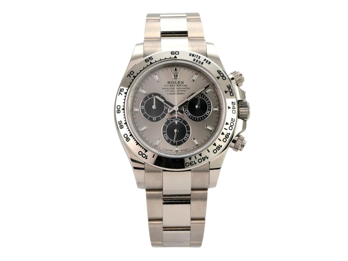 Rolex Daytona Cosmograph Daytona Weißgold 116509 Grau