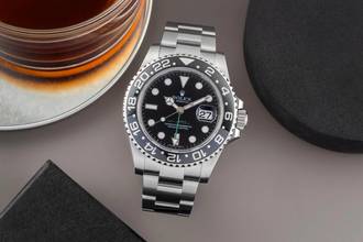 Thumbnail von Rolex GMT-Master II Oyster Edelstahl Automatik Herrenuhr Ref. 116710LN V-Serie