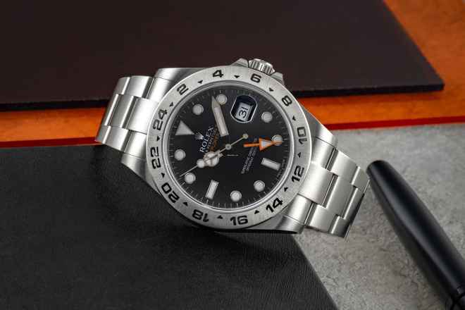  Rolex Explorer II Black Dial Edelstahl Automatik Herrenuhr Ref. 216570 B&P 2016 