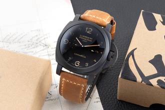 Thumbnail von Panerai Luminor 1950 3 Days GMT Automatic Marina 1950 3 Days GMT Ceramic Automatik Ref. PAM00441 B&P 2018