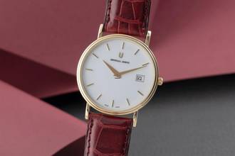 Thumbnail von Universal Genève 18k Gold Herrenuhr Ref.149.140-22 Papiere