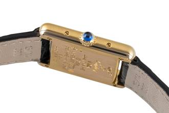 Thumbnail von Cartier Tank Silber vergoldet Quarz Damenuhr Ref. W1009654 Klassiker