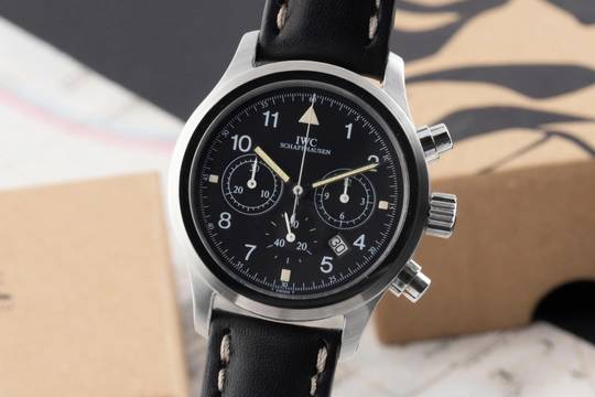  IWC Fliegeruhr Chronograph Pilot Chronograph Edelstahl Quarz Herrenuhr Edelstahl Ref. IW374101 