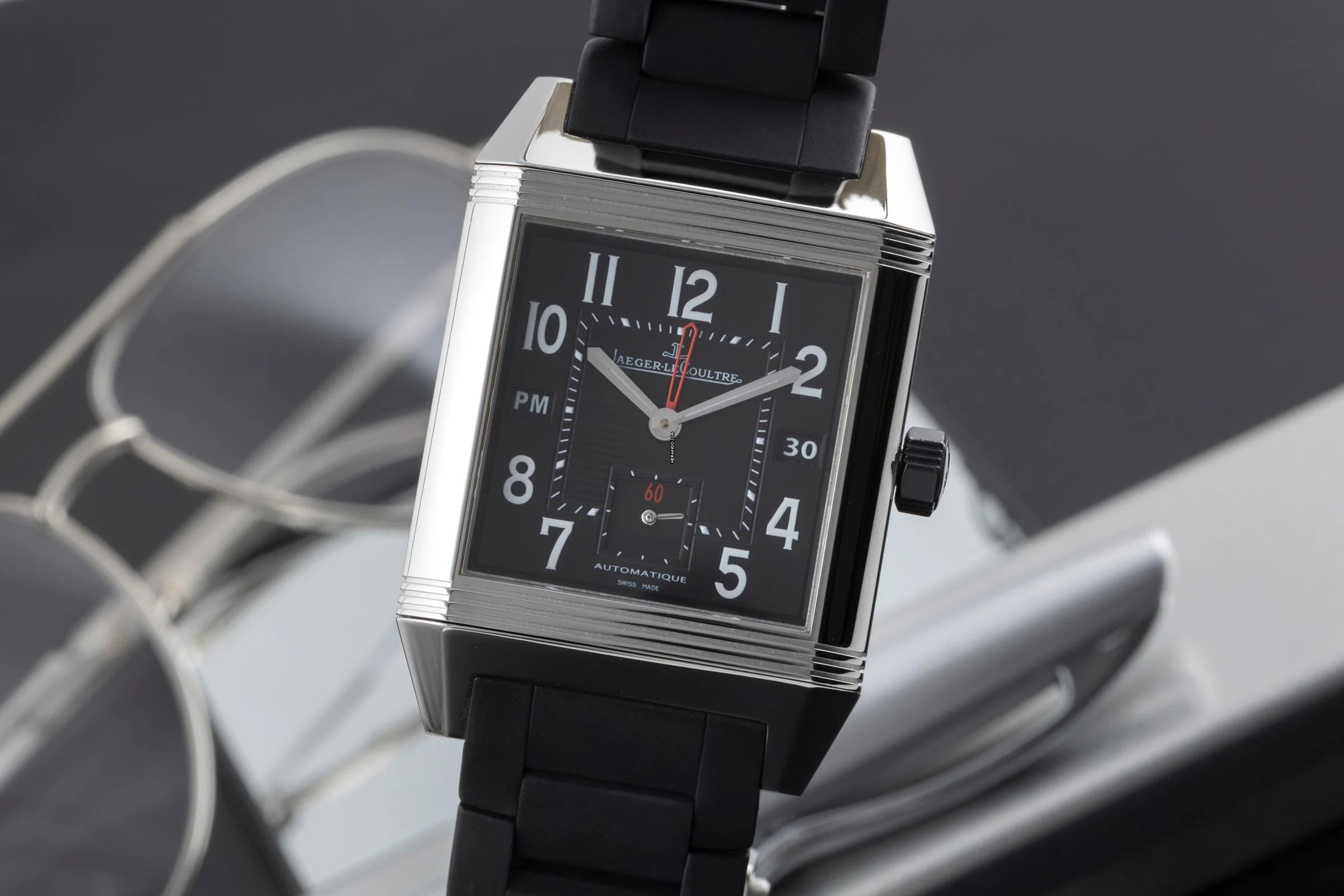  Jaeger-LeCoultre Reverso Squadra Hometime Stahl Automatik Ref. Q700867P Box 