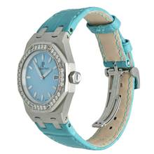 Thumbnail von Audemars Piguet Royal Oak Lady Rare Turquoise Grande Tapisserie dial Ref. 67601ST