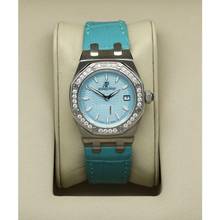Thumbnail von Audemars Piguet Royal Oak Lady Rare Turquoise Grande Tapisserie dial Ref. 67601ST