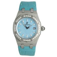Thumbnail von Audemars Piguet Royal Oak Lady Rare Turquoise Grande Tapisserie dial Ref. 67601ST