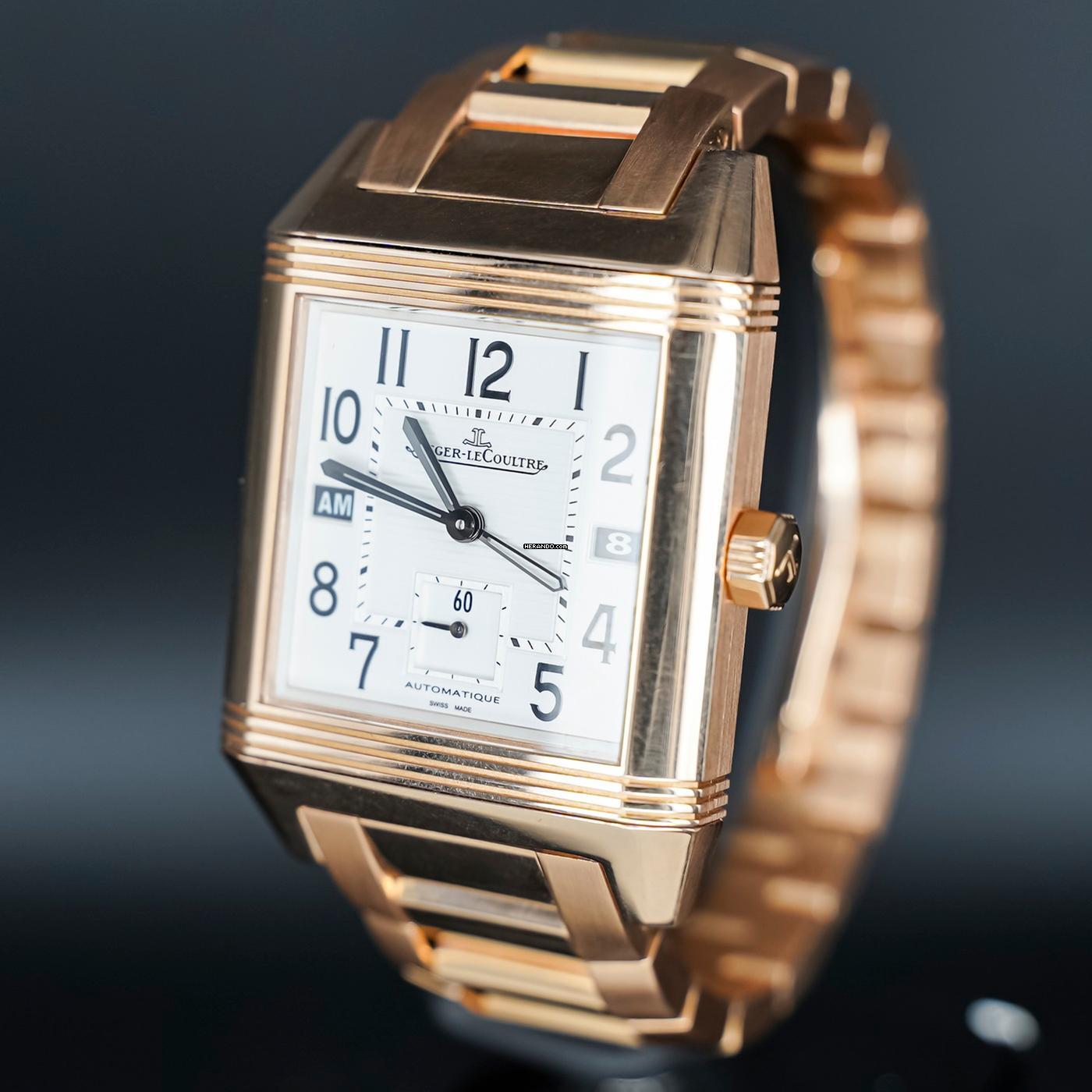  Jaeger-LeCoultre Reverso Squadra Hometime 18k Vollgold FULLSET 