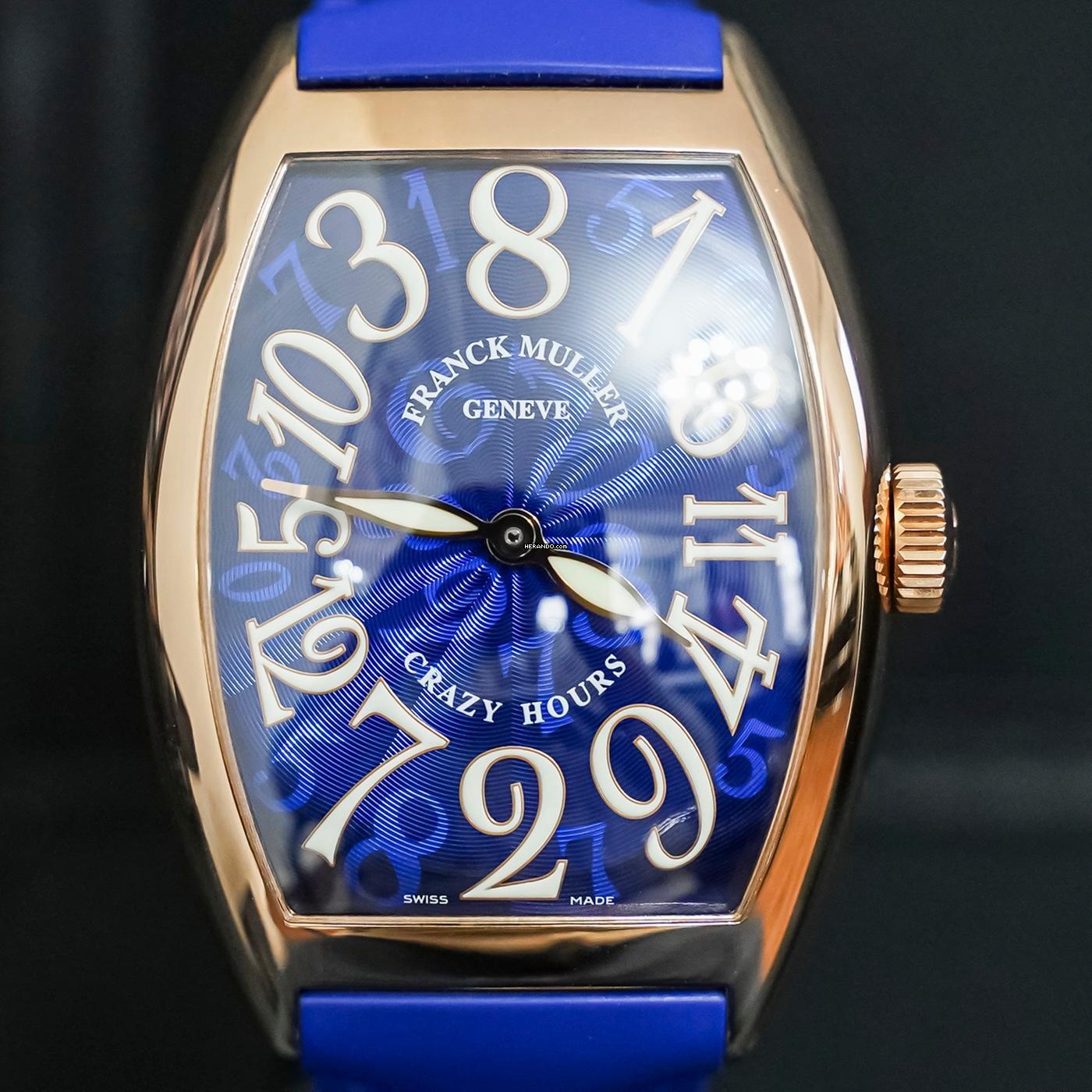  Franck Muller Crazy Hours Blue Dial 