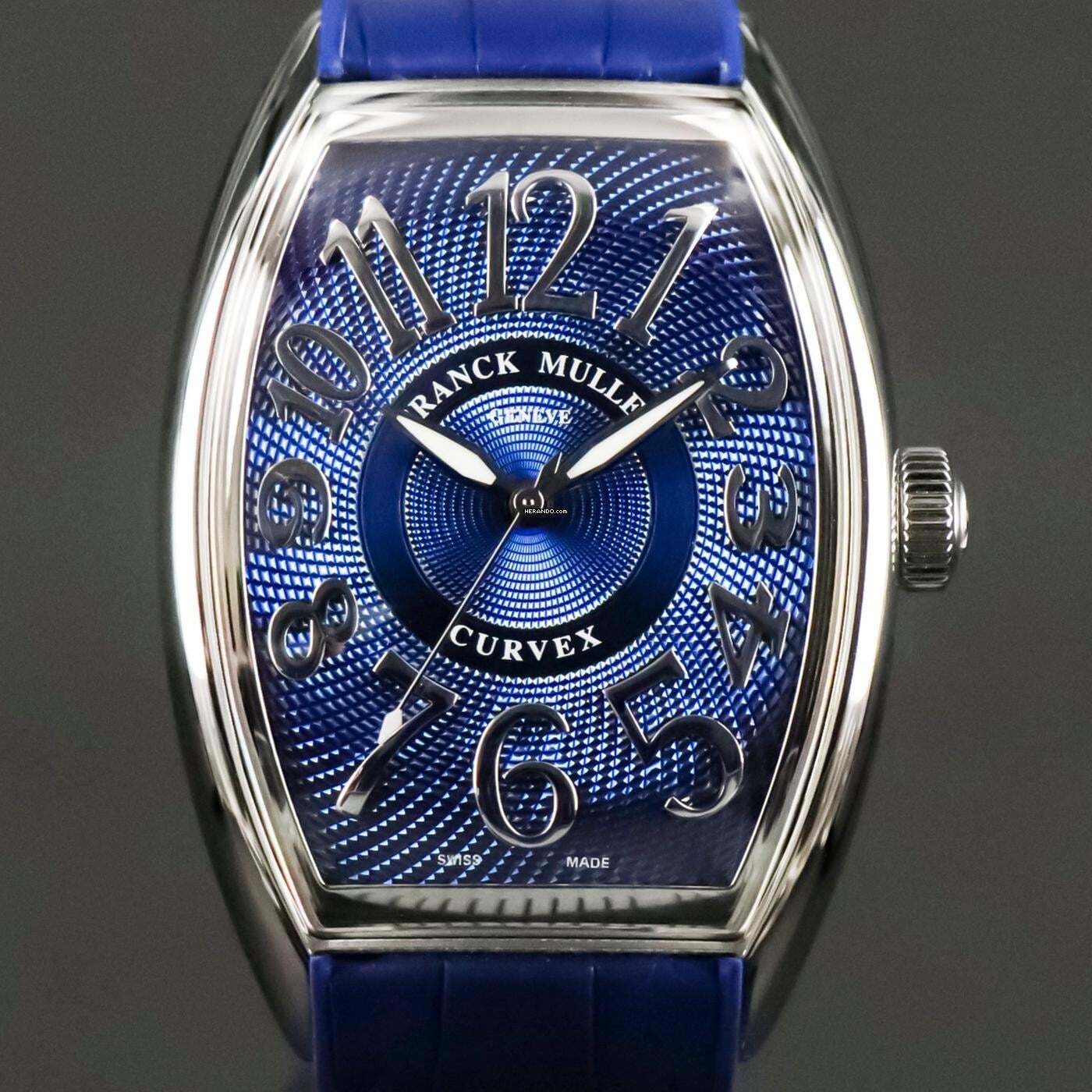  Franck Muller Curvex Blue Dial 