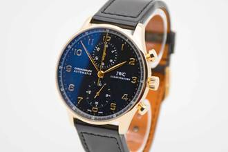 Thumbnail von IWC Portugieser Chronograph Portuguese Chronograph Roségold IW3714 Zifferblatt schwarz deutsche Auslieferung
