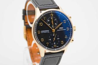 Thumbnail von IWC Portugieser Chronograph Portuguese Chronograph Roségold IW3714 Zifferblatt schwarz deutsche Auslieferung