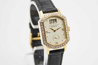 Thumbnail von A. Lange & Söhne Lange 1 Arkade Gelbgold mit 1,2 kt Diamanten Wempe Fullset aus 2004