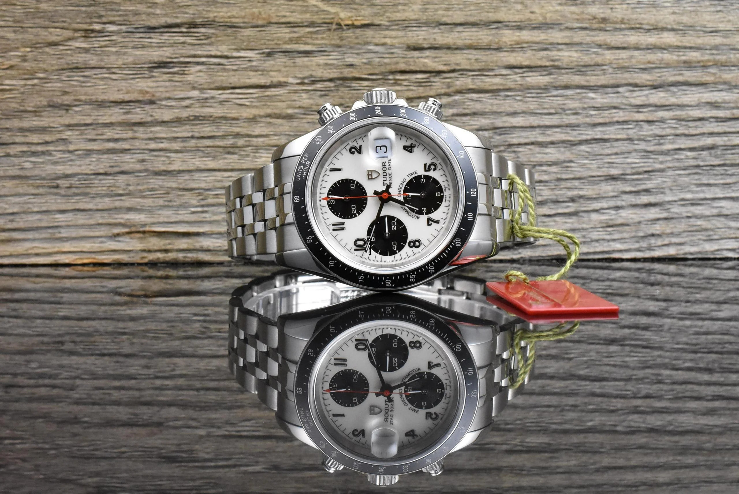  Tudor Prince Date Chronograph Panda Porzellan Dial VERY NICE 79260 Automatik 40MM 