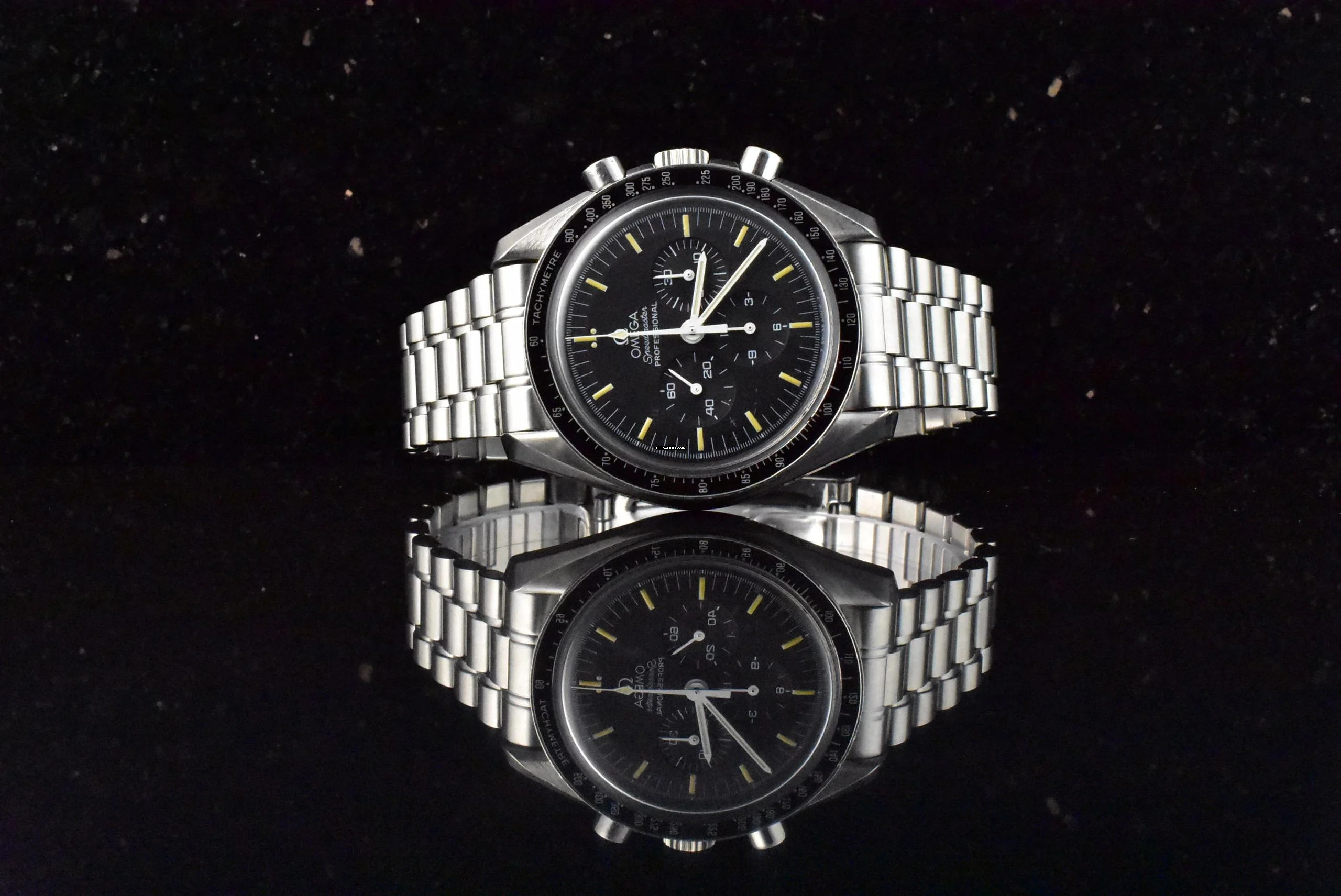  Omega Speedmaster Professional Moonwatch Apollo XI 25th Anniversary Limited Edition unpoliert Box & Papiere 