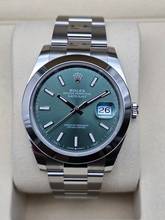 Thumbnail von Rolex Datejust 41 41mm 126300 Green dial Oyster Bracelet Unworn/New condition 12-2025