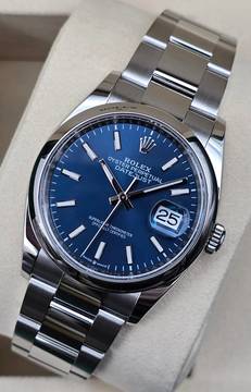  Rolex Datejust 36 36mm 126200 Blue Dial - Oyster Bracelet Like New Condition Full Set 4-2025 