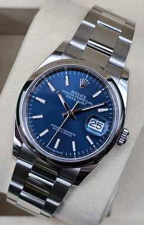  Rolex Datejust 36 36mm 126200 Blue Dial - Oyster Bracelet Like New Condition Full Set 4-2025 