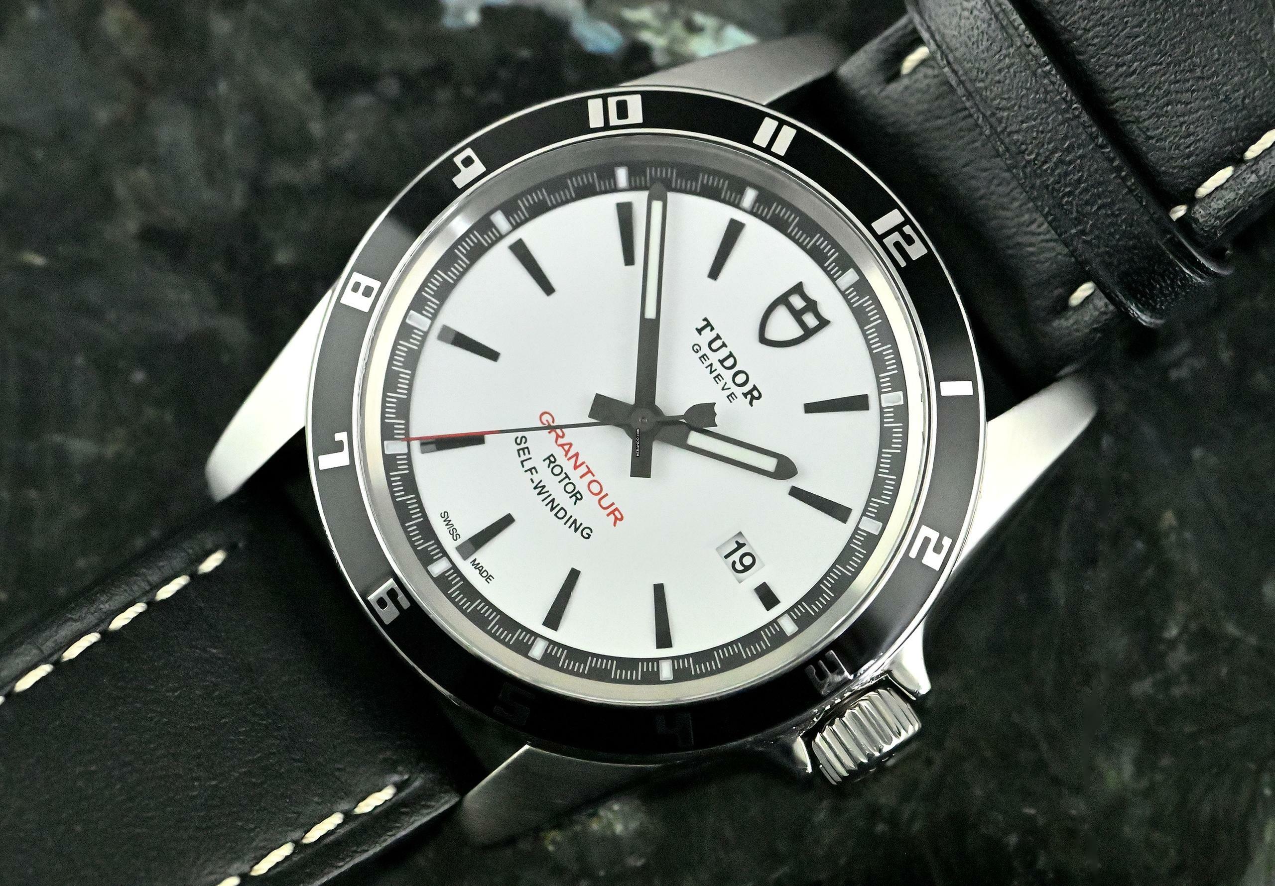 Tudor Grantour Date 20500N | CC100 Full Set 2012 | white dial | Steel
