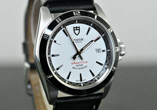 Thumbnail von Tudor Grantour Date 20500N | CC100 Full Set 2012 | white dial | Steel